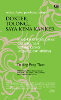 Image of Dokter, Tolong… Saya Kena Kanker