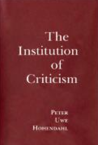 Image of E-book The Institution of Criticism