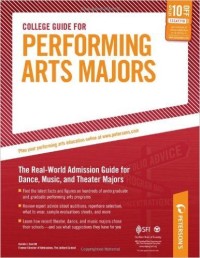 Image of Peterson's college guide for performing arts majors